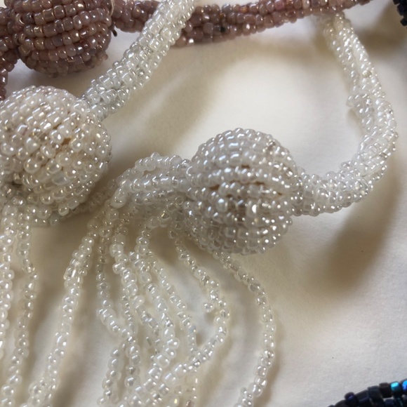 Belt or Necklace Wrap, Beaded & Tasseled, Choose Your Color main image 15